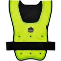 Ergodyne Dry Evaporative Cooling Vest, Elastic Waist, Lime, L/XL 12685